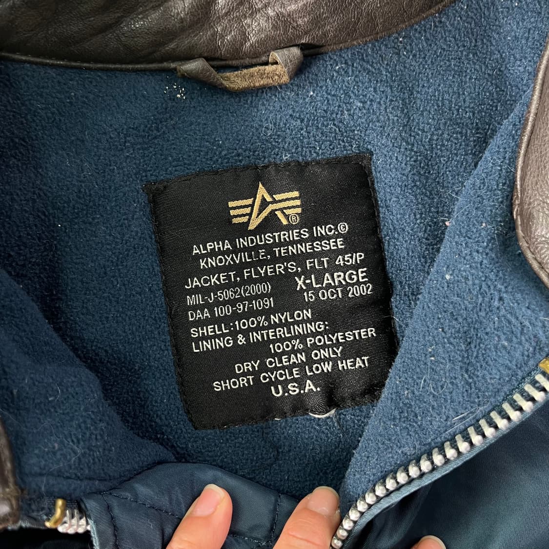 105 알파인더스트리 FLT-45F 항공자켓 상품이미지3
