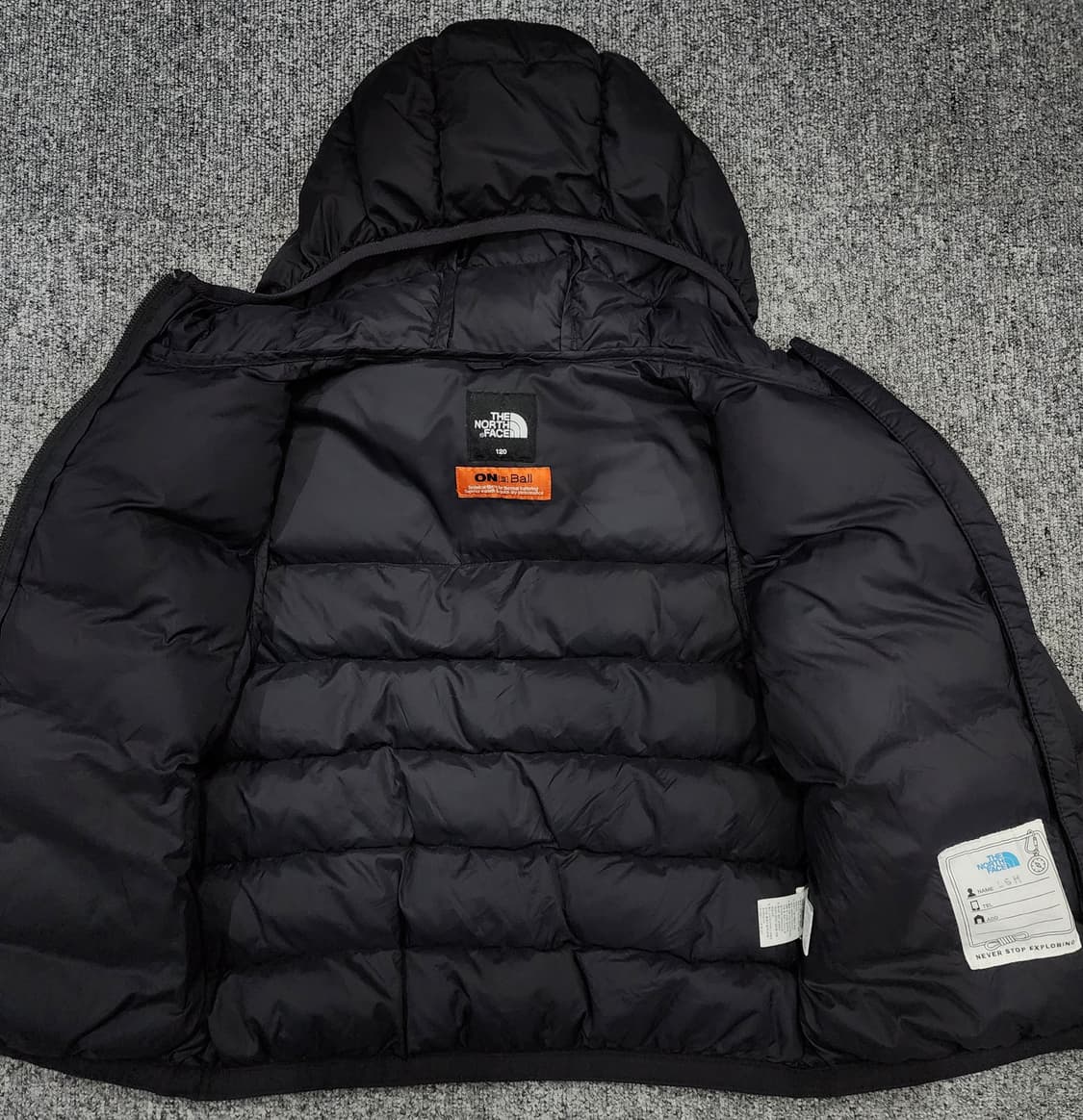 노스페이스 키즈 온 볼 후디패딩 후드패딩 120 상품이미지3