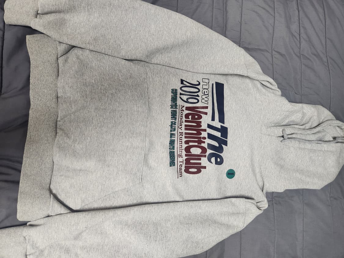 벤힛 후드티 메란지 그레이 m 상품이미지2