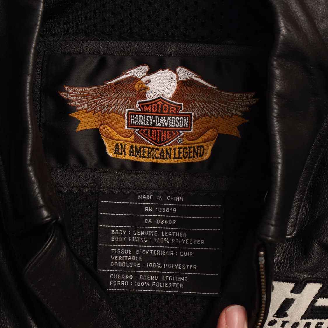 00'S 할리데이비슨 레이싱 레더 가죽자켓 A1359 상품이미지6