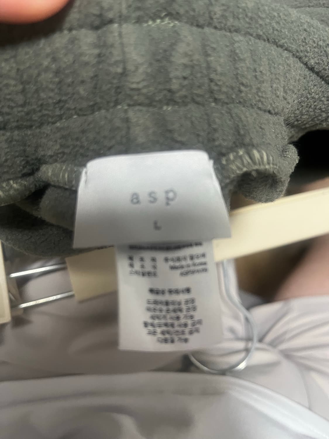 ASP 한파 플리스 와이드 팬츠 올리브 카키 상품이미지3