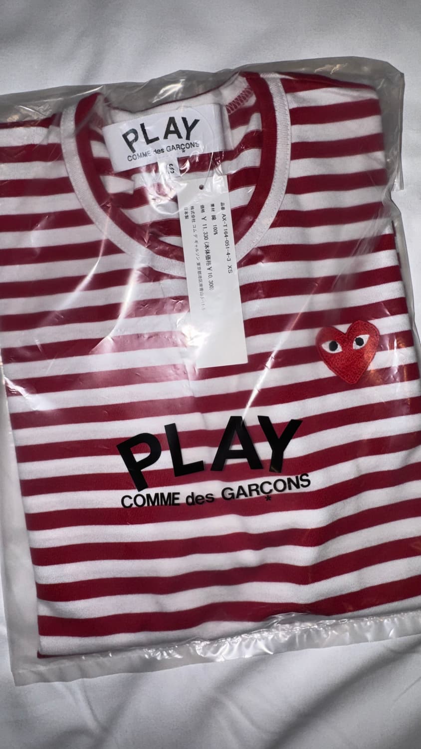 꼼데가르송 스트라이프 롱슬리브 xs 상품이미지1