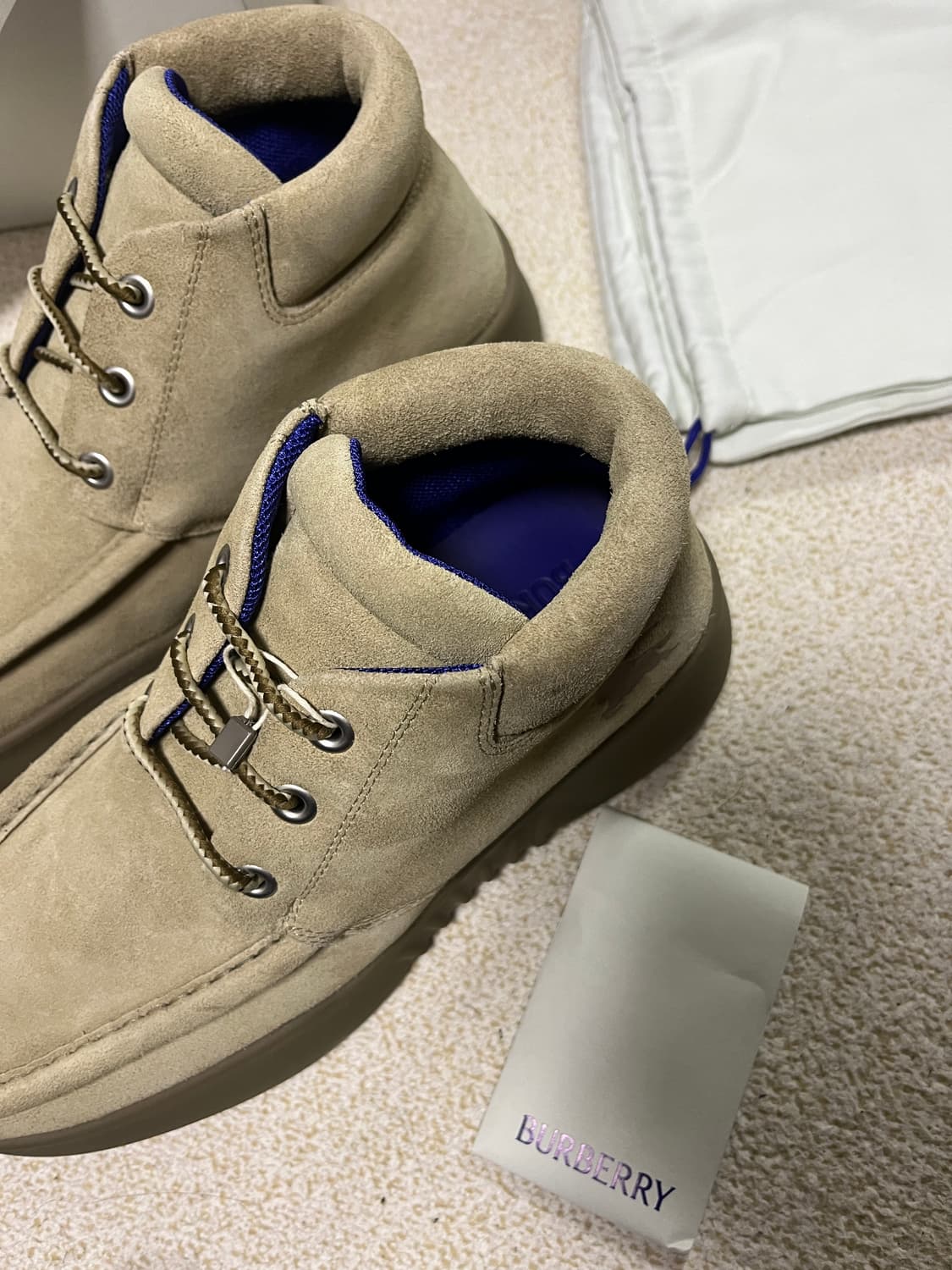 burberry 버버리 스퀘어토 스웨이드 로그 부츠 EU42(270) 상품이미지3