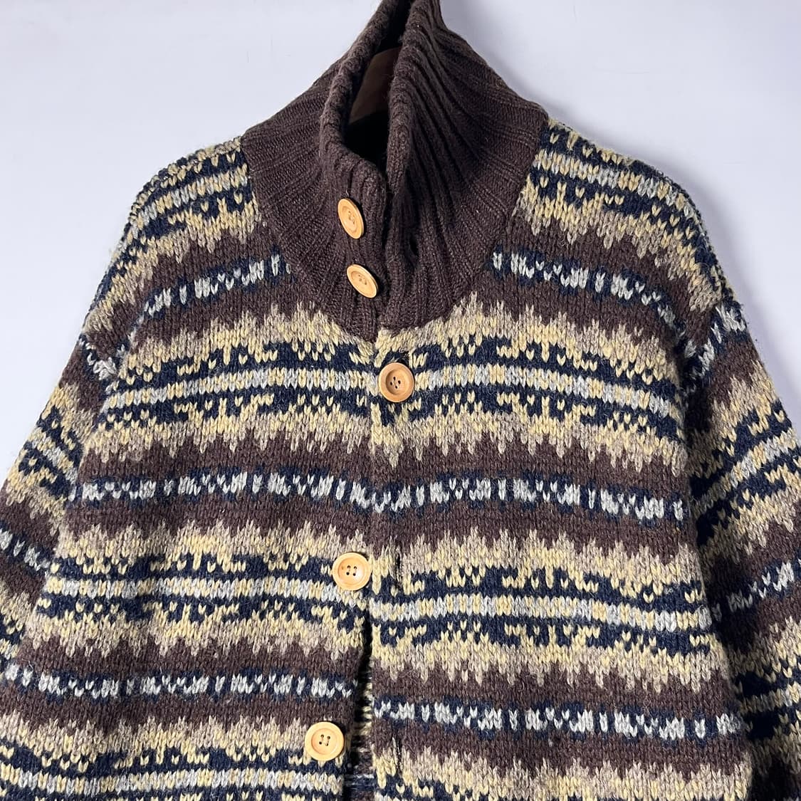 [Woolrich] 울리치 페어아일 숄카라 니트가디건 상품이미지3