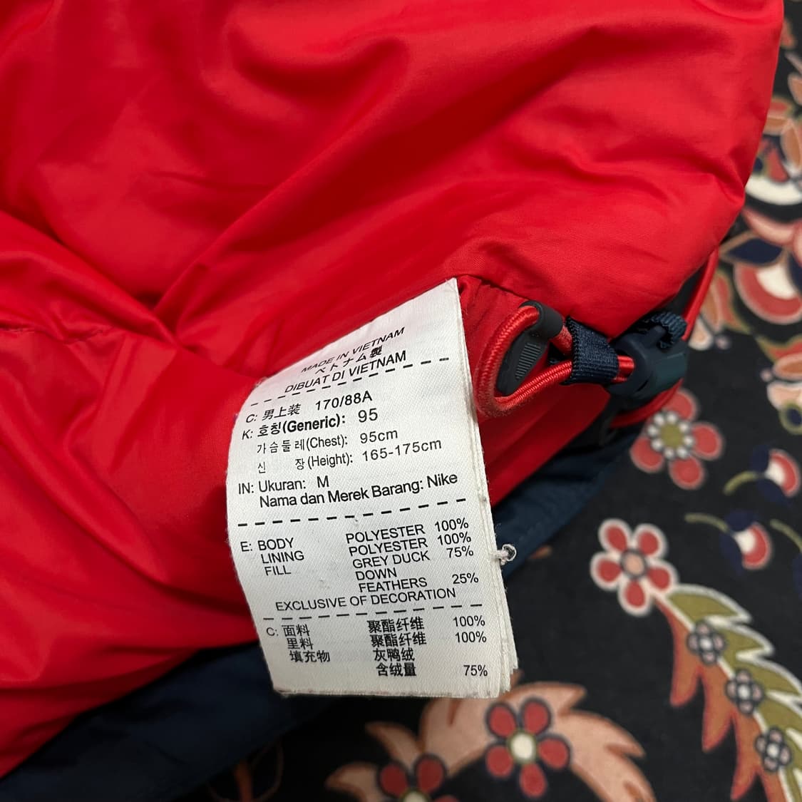 나이키 스펠로고 덕다운 패딩 점퍼 M/95 상품이미지6