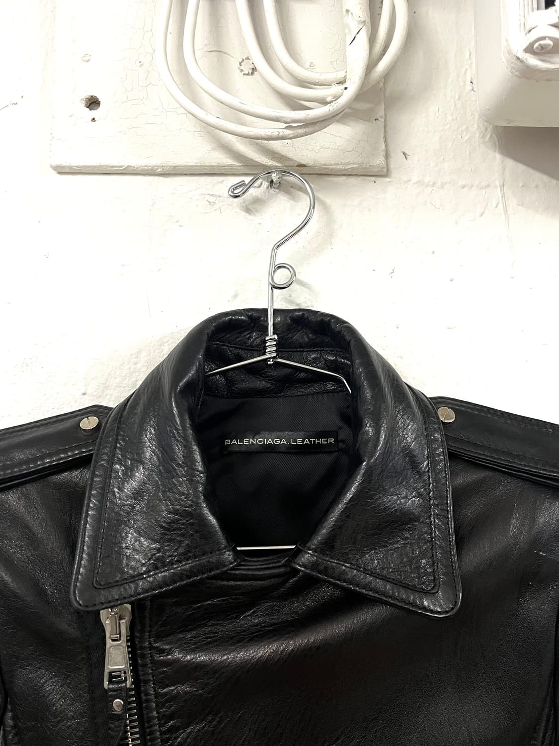 발렌시아가 2012FW 컬렉션 레더 라이더 자켓 상품이미지3