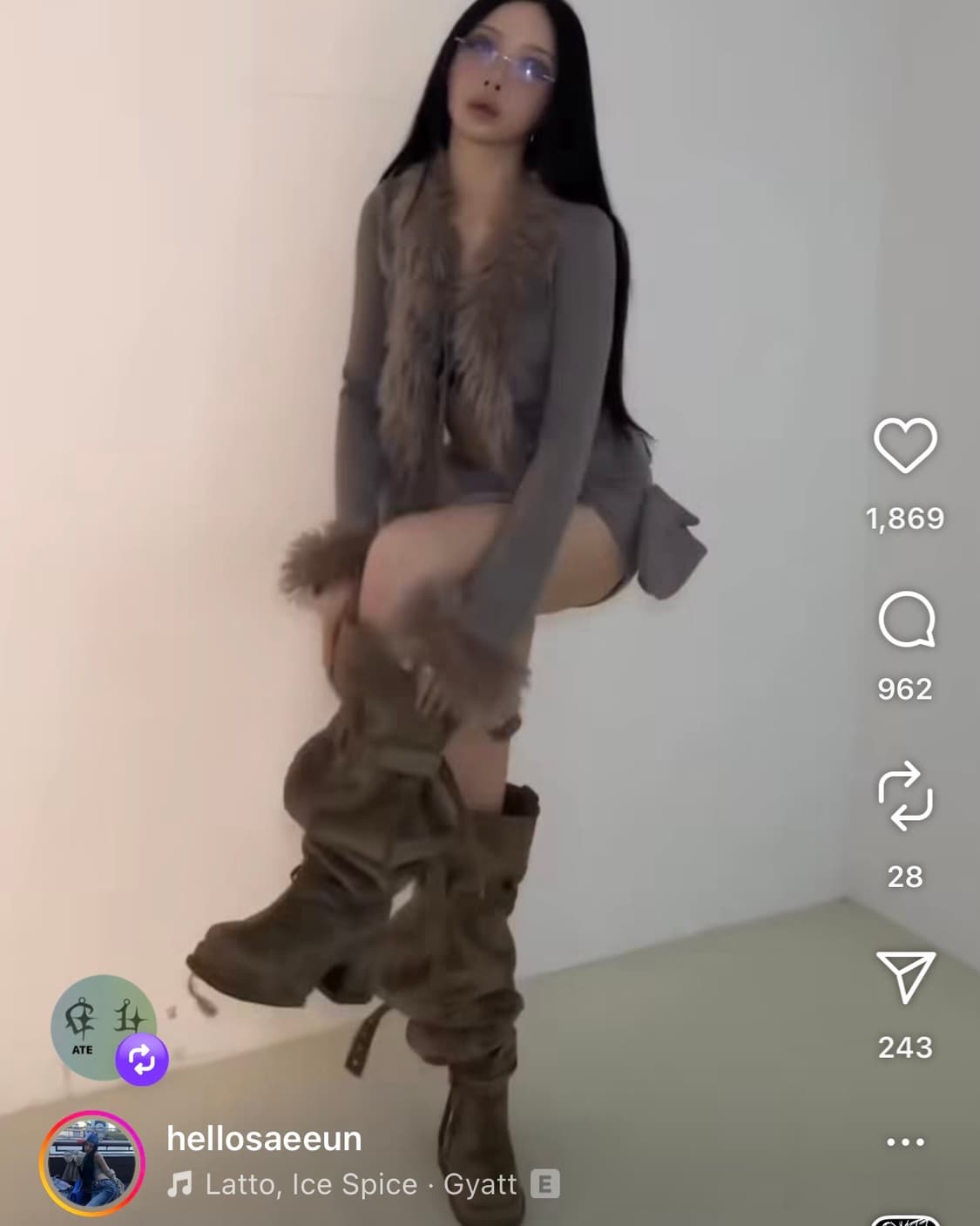 게이트리스 싸이하이 버클 스웨이드 롱부츠 카멜 M(235 240 245) 상품이미지6