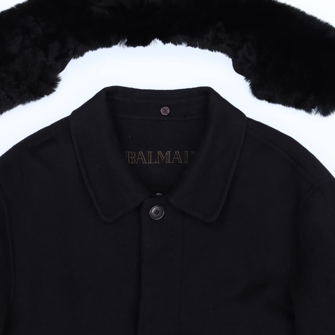 [100] 발망 아카이브 핸드메이드 캐시미어 코트 N7047 상품이미지3