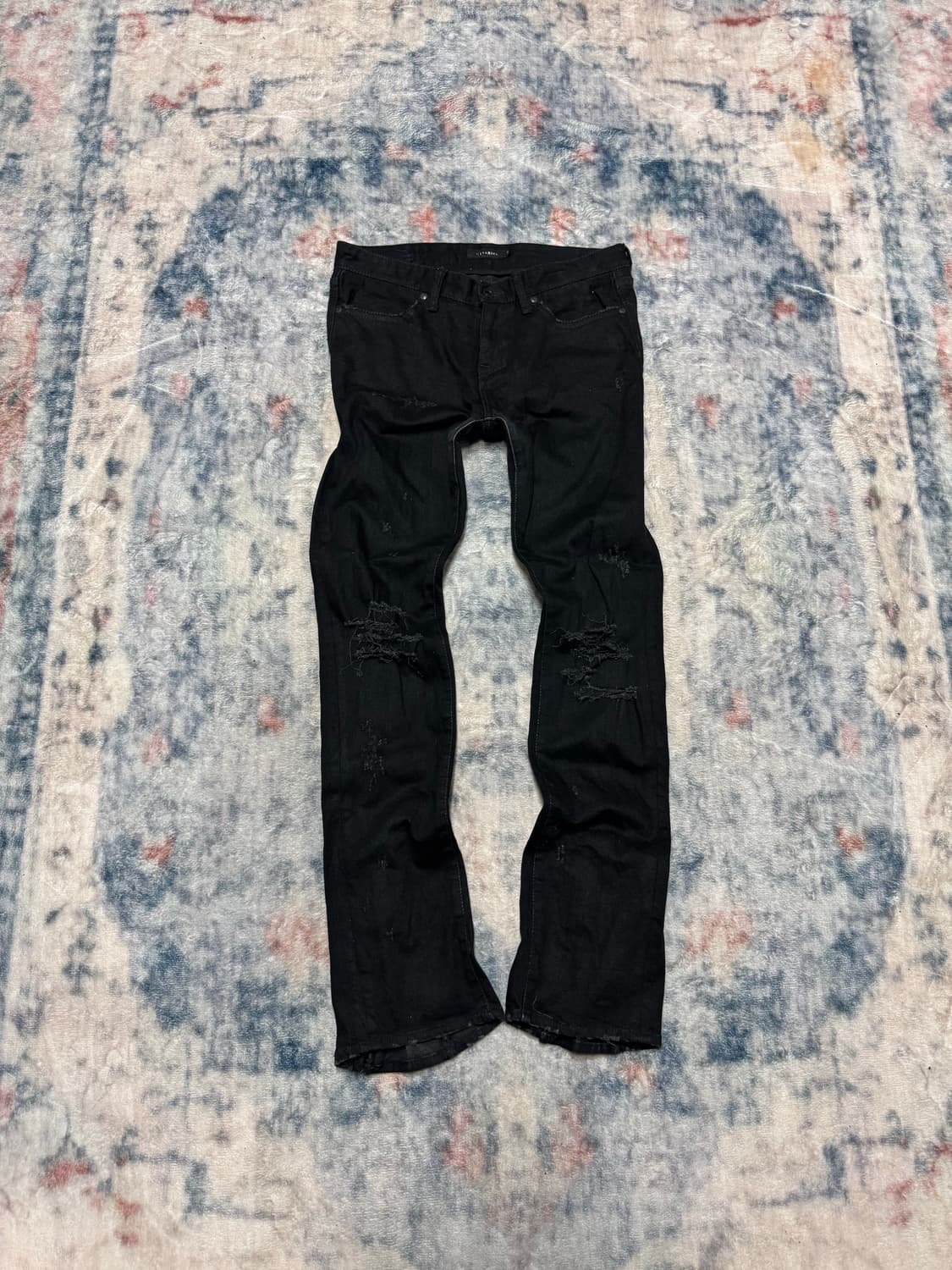 Civarize 00s black distressed zipper den 상품이미지2