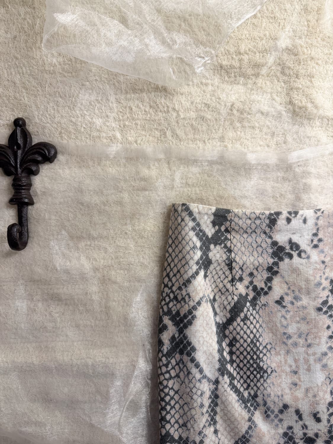 Back Slit Pattern Skirt 0139 상품이미지3