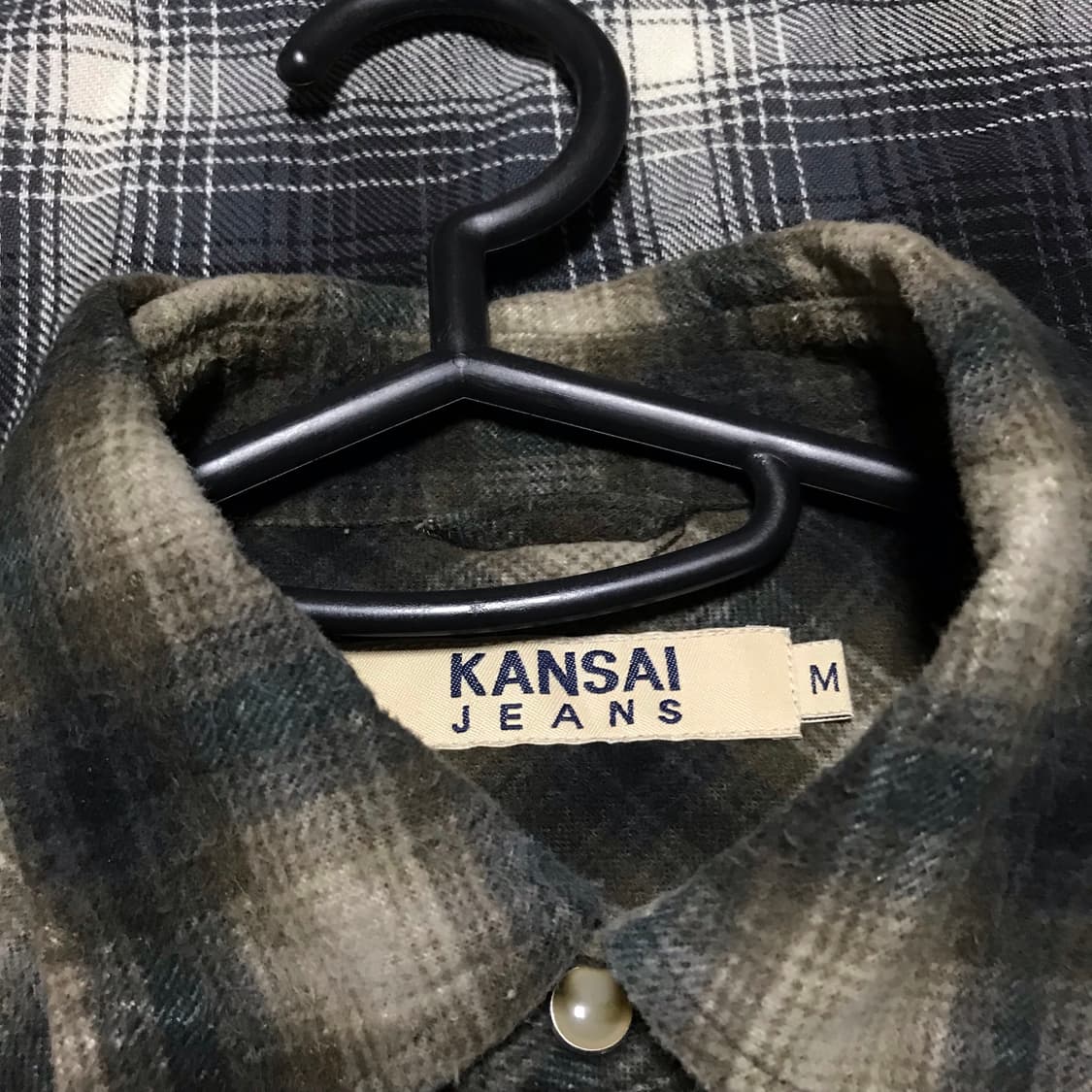 80s kansai yamamoto 웨스턴 플란넬 체크셔츠 상품이미지4