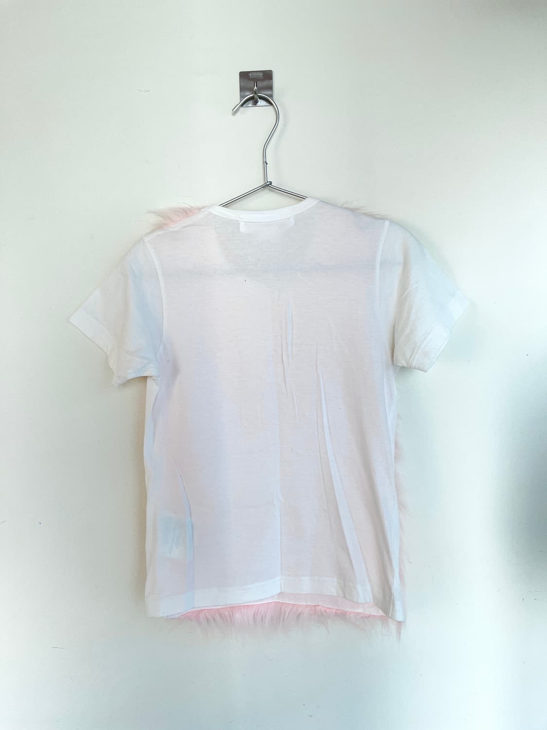 2018 꼼데가르송 걸 핑크 퍼 반팔 티셔츠 상품이미지6