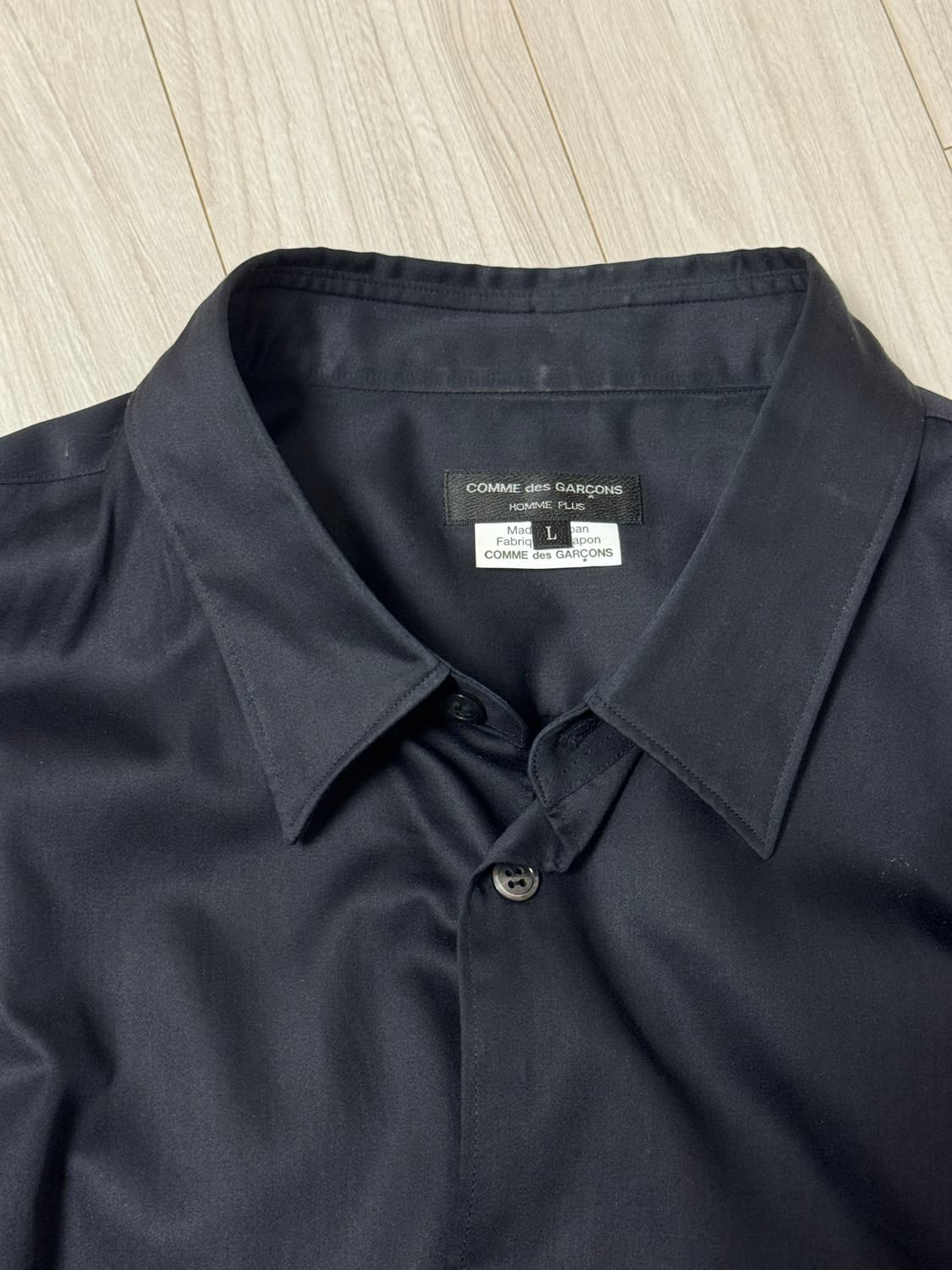 꼼데가르송 옴므플러스 셔츠 블랙 상품이미지2