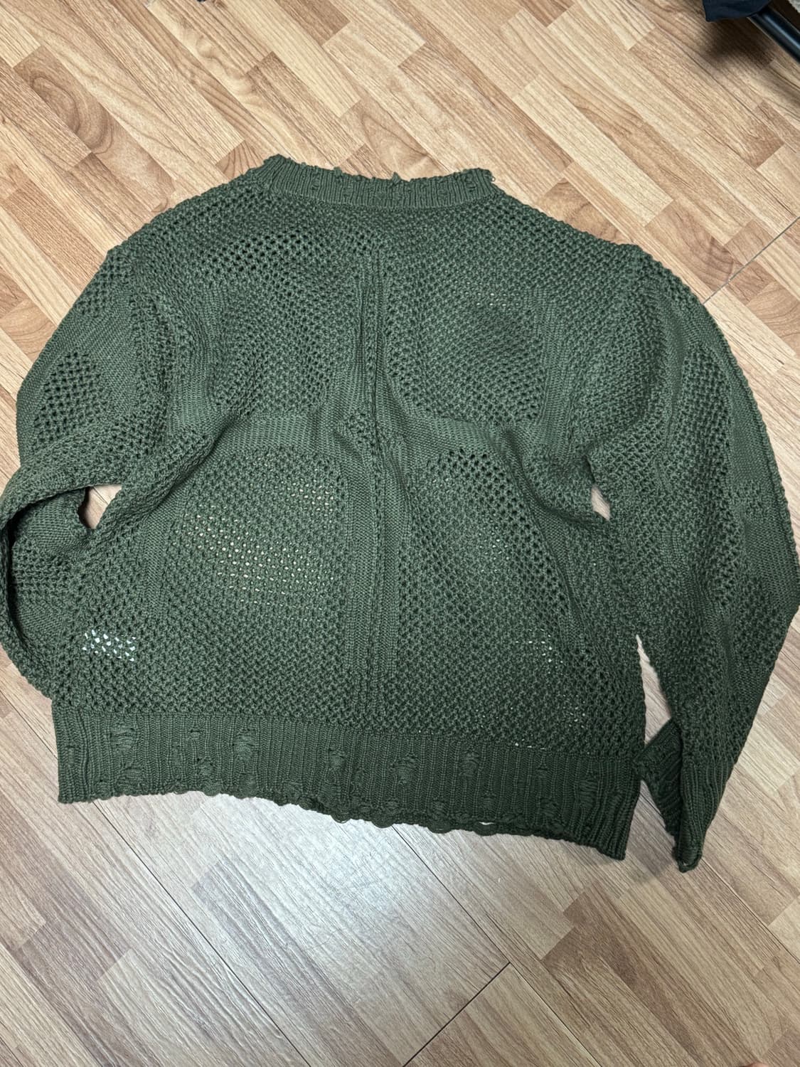 떠그클럽 트라이벌 니트 카키 1사이즈 상품이미지2