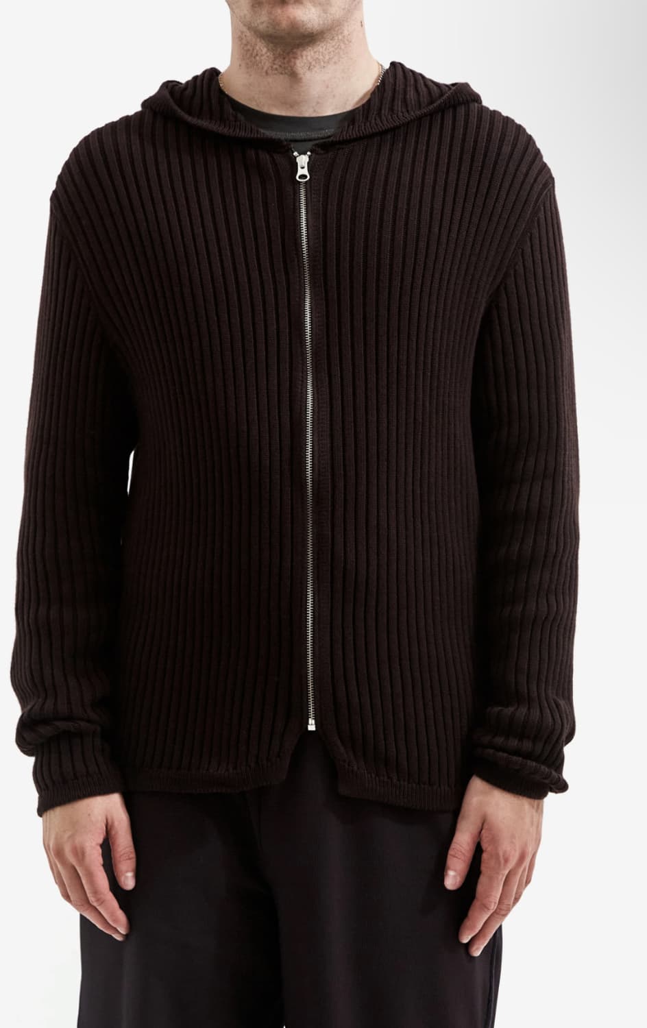 Affix knit hoodie zip up L 상품이미지2