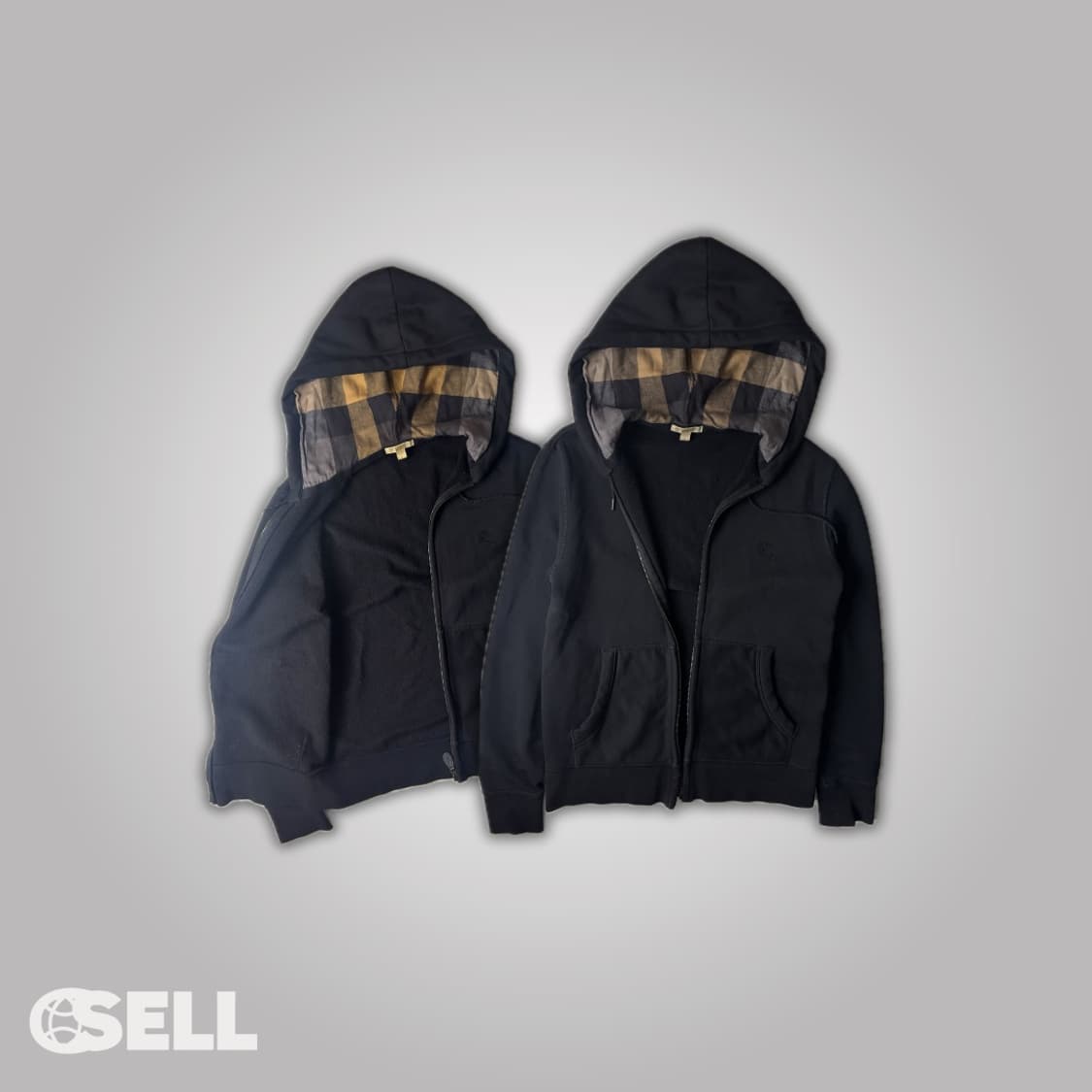 버버리 안감체크 후드집업 상품이미지3