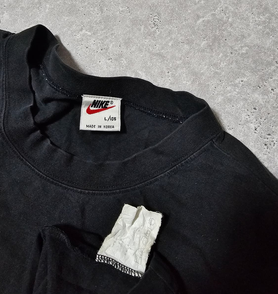 2XL 나이키 빅로고 90s 블랙 반팔 티 상품이미지5