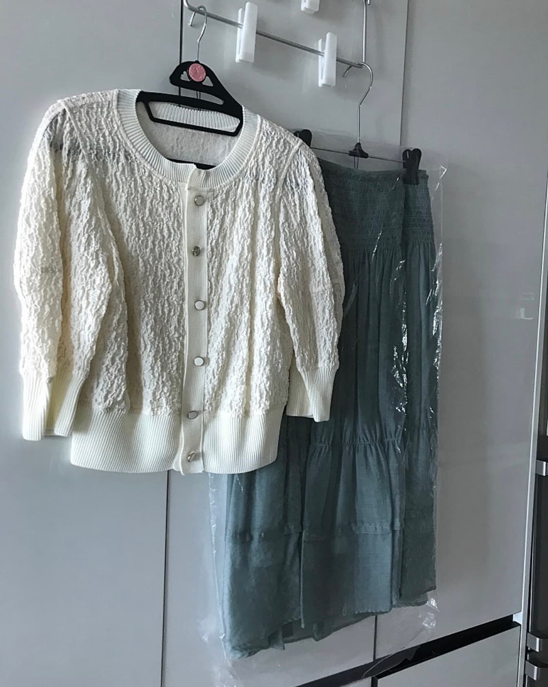 SJSJ 엠보 크링클 블라우스 가디건 호칭 76-90-155 상품이미지5