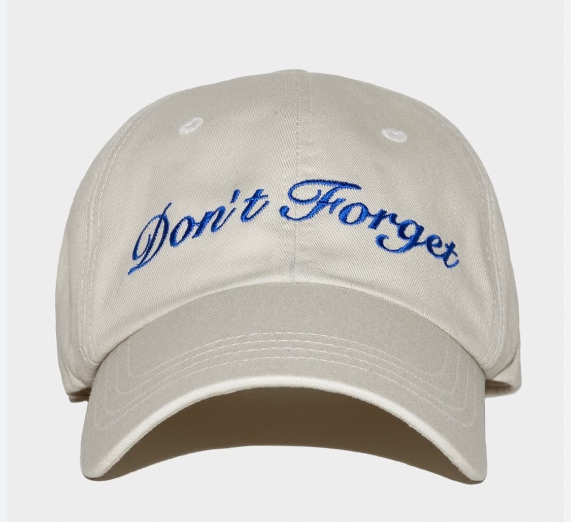 Don't Forget 볼캡 아이보리, 브라운 일괄판매 상품이미지1