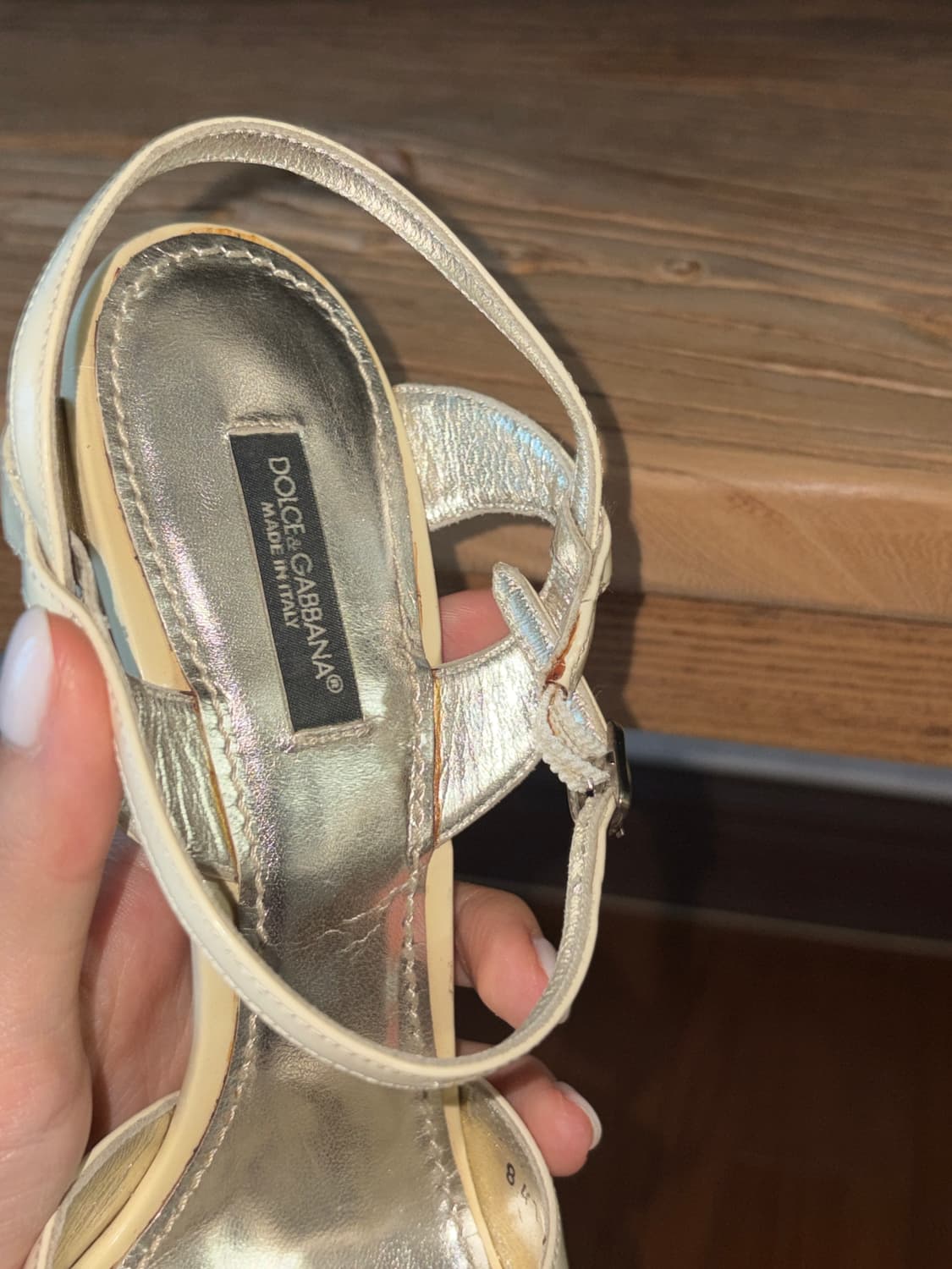 돌체앤가바나 빈티지 키튼 힐 샌들 38 상품이미지8