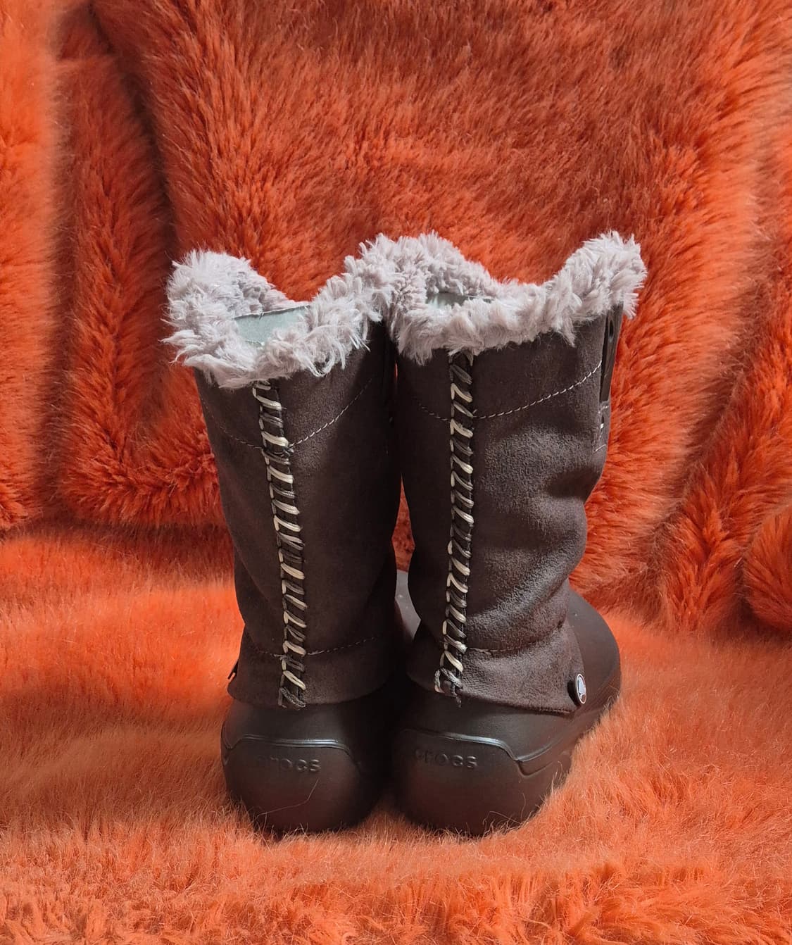 크록스 퍼 부츠 털부츠 방한화 W6 미사용보관품 상품이미지4