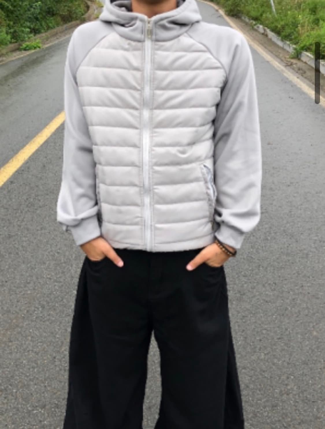 니트패딩 그레이 상품이미지1