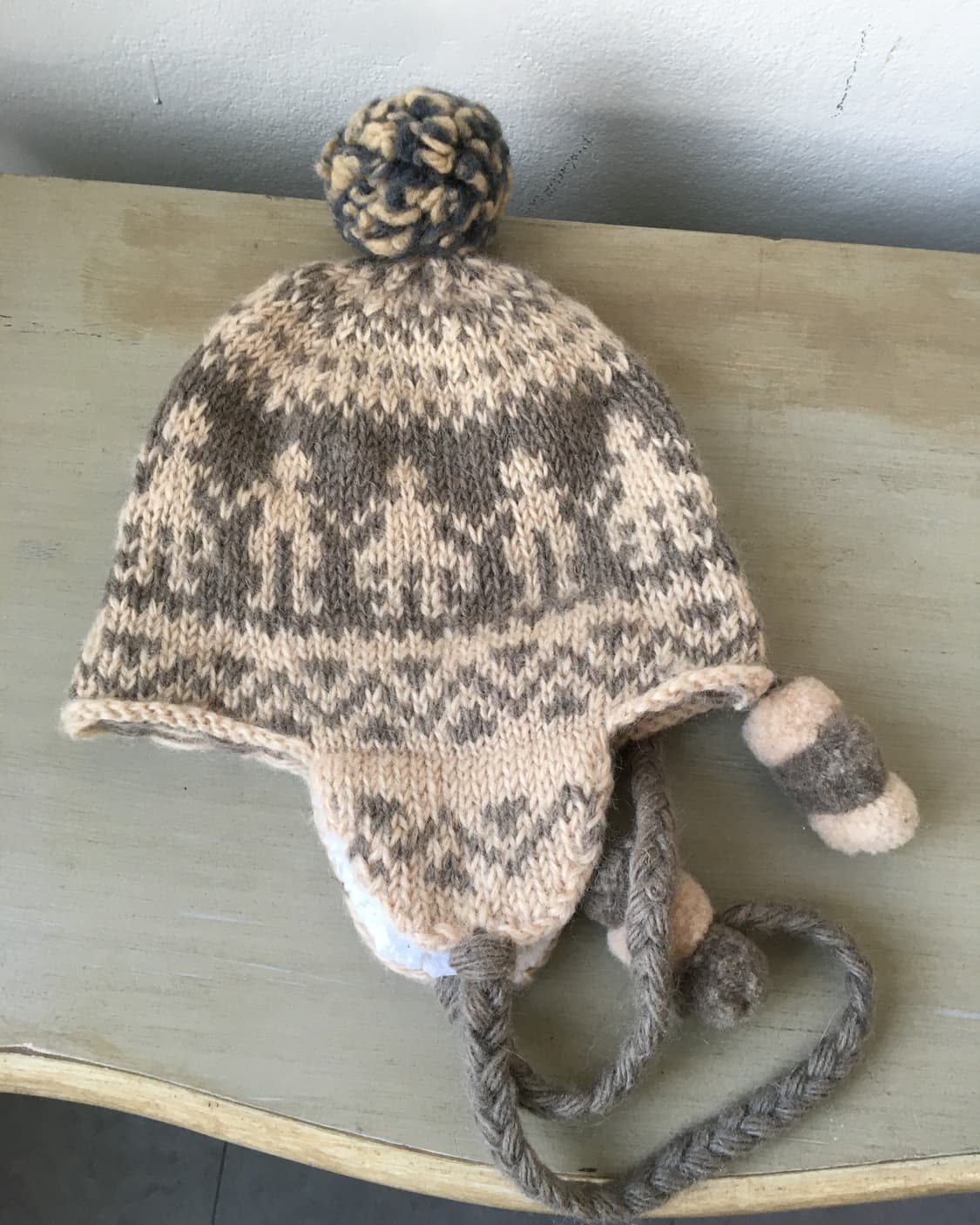  pom pom nordic pattern knit beanie 상품이미지3