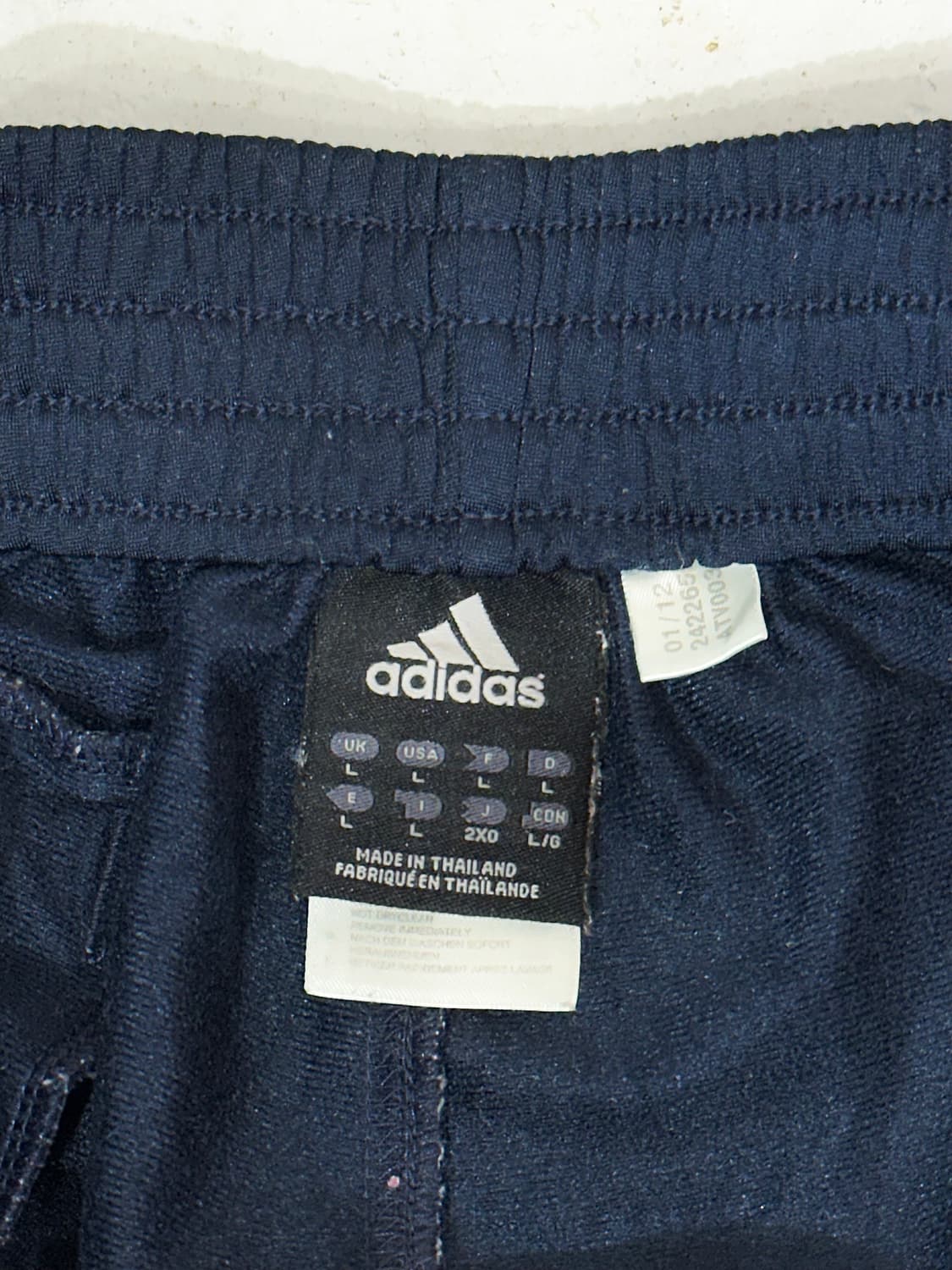 아디다스 네이비 와이드 스냅 단추 사이드 버튼 추리닝 트레이닝 팬츠 L 상품이미지7