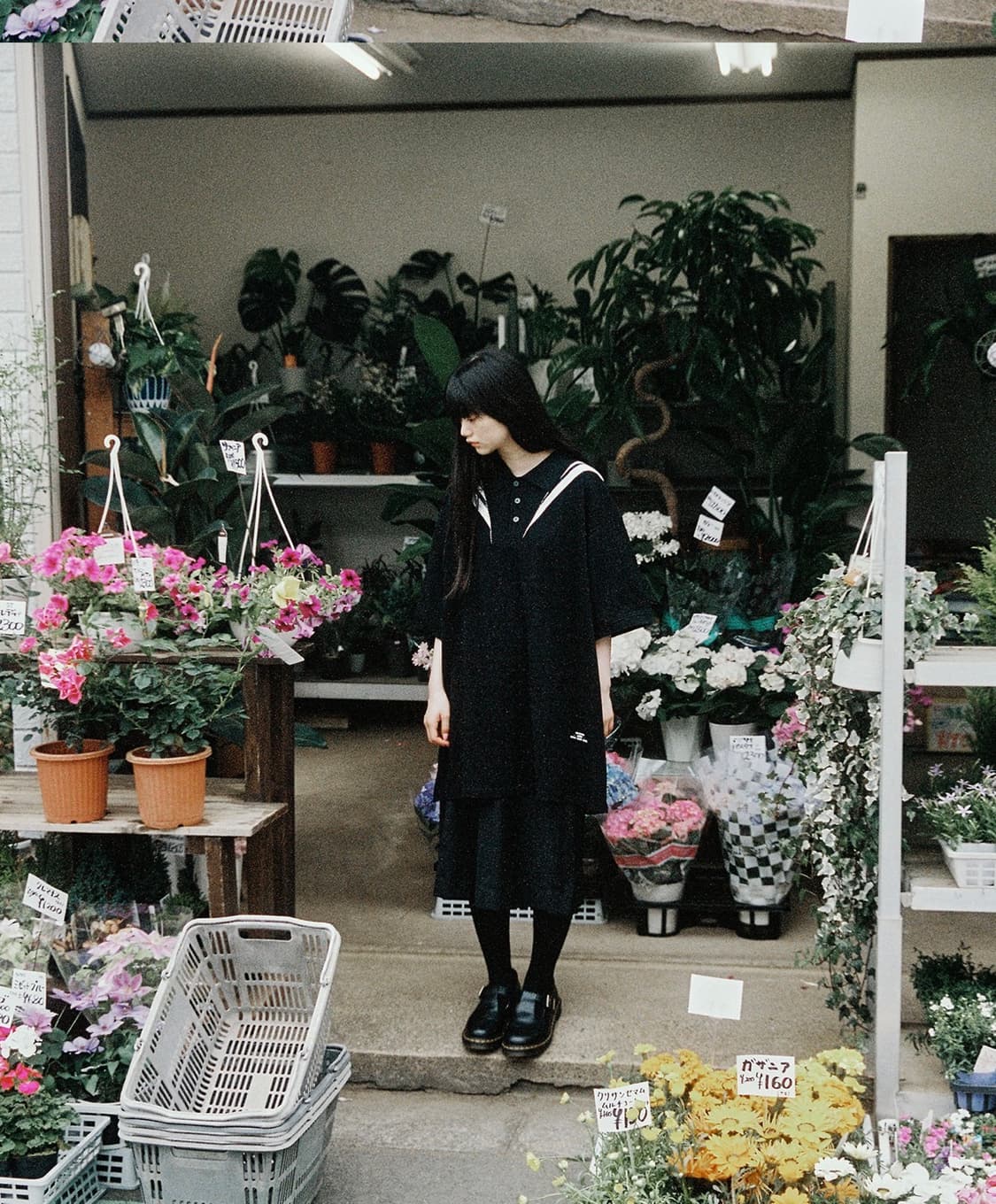 나이스코스트클럽 ffats 세일러 빅 피케 티셔츠 블랙m (새상품) 상품이미지4