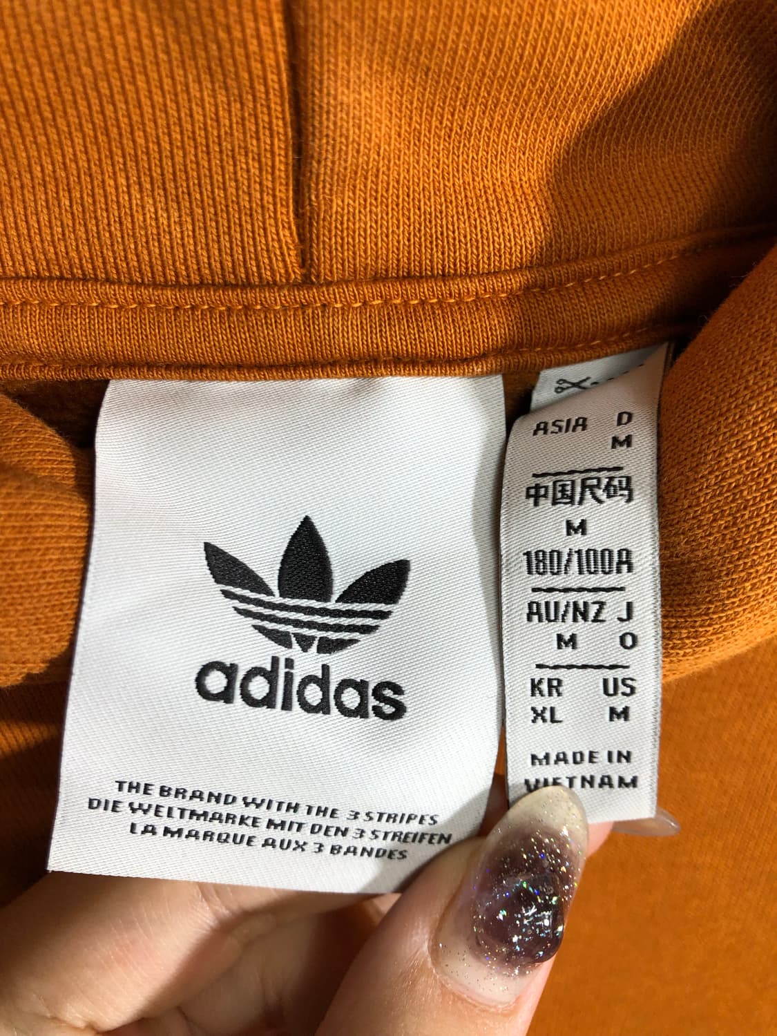 아디다스 주황 후드티 Xl  상품이미지7