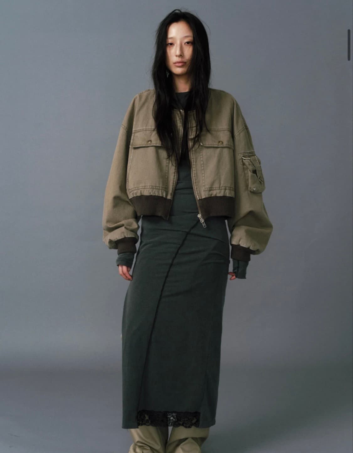 Seo 에스이오 빈티지 봄버 자켓 상품이미지2