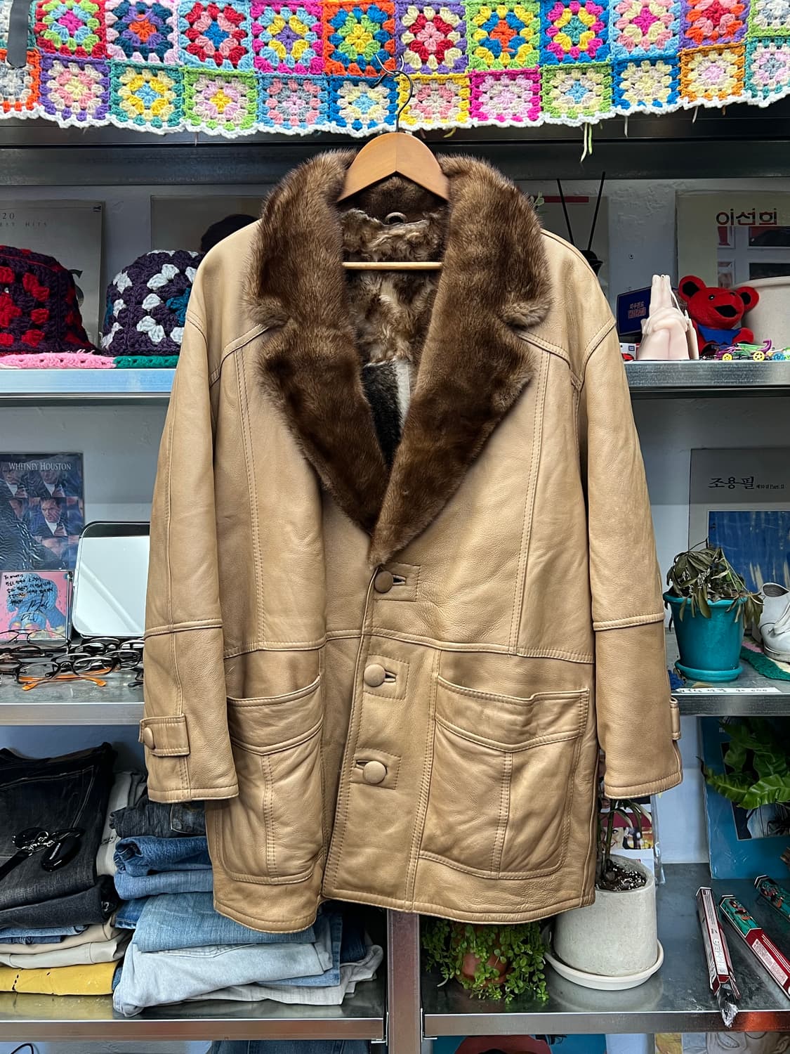 Vintage Real Fur Patchwork Coat 상품이미지5