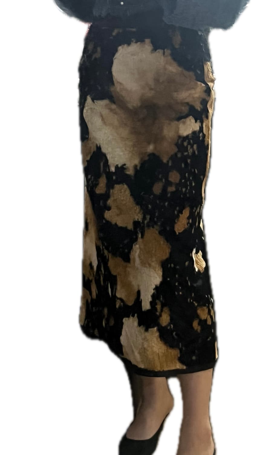 빈티지 소무늬 치마 S-M 상품이미지4