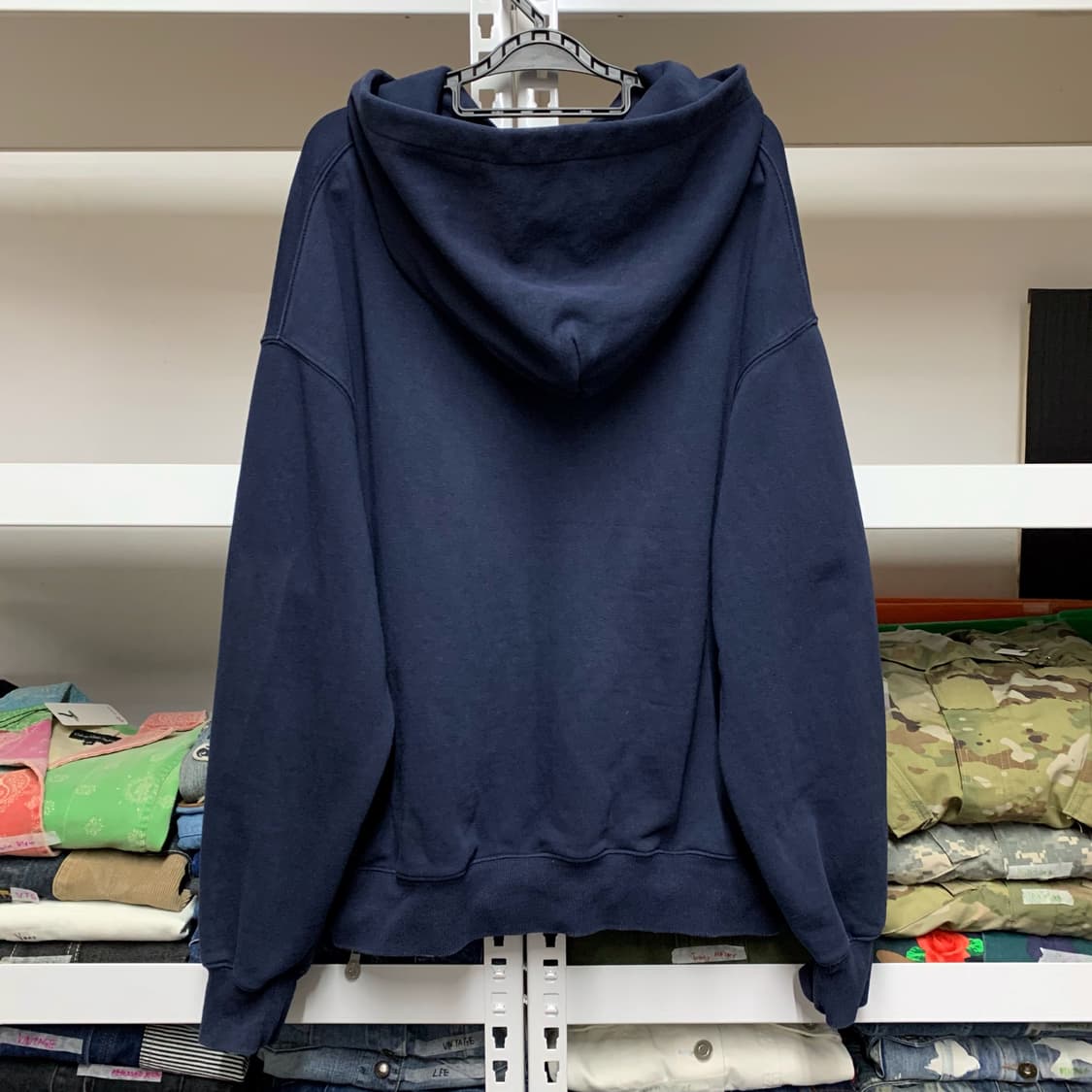 [표기 S, 실측 M이상] Lee 루즈핏 하프집업 후디 상품이미지3