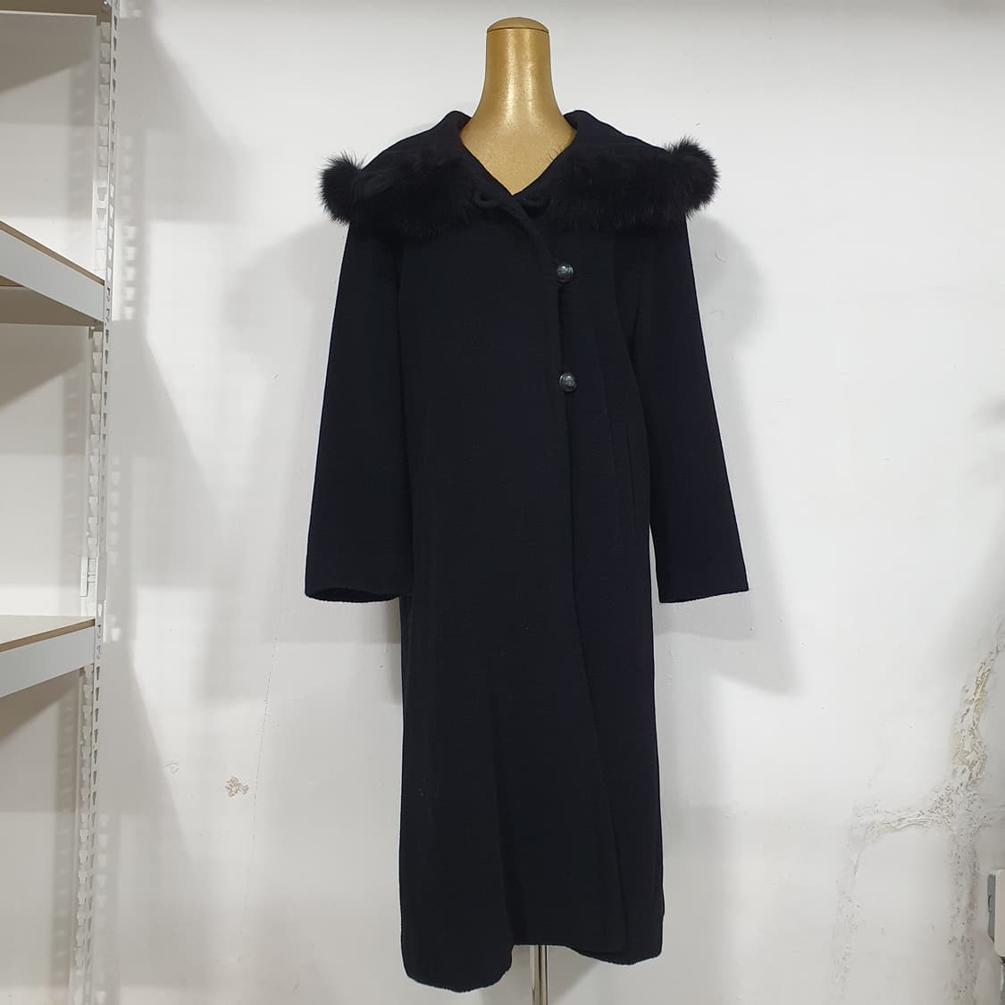 빈티지 숄 카라 케이프 울 코트 토끼털 / 모리걸 달천깔 페어리 상품이미지3