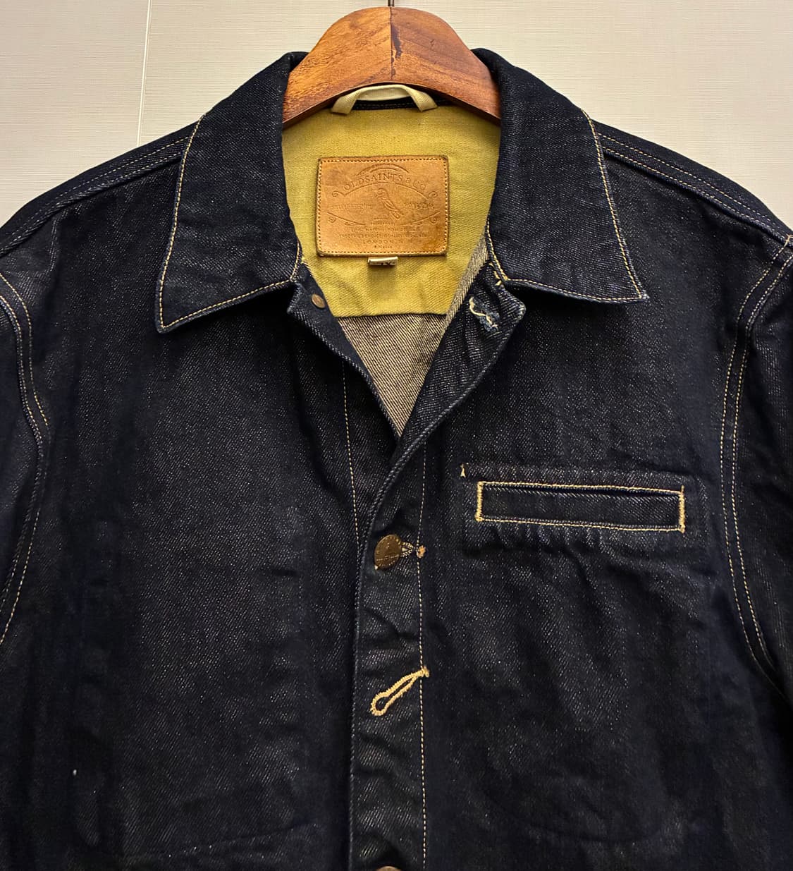 (L~XL)올세인츠 인디고 데님 트러커자켓 초어자켓 올드세인츠 상품이미지3