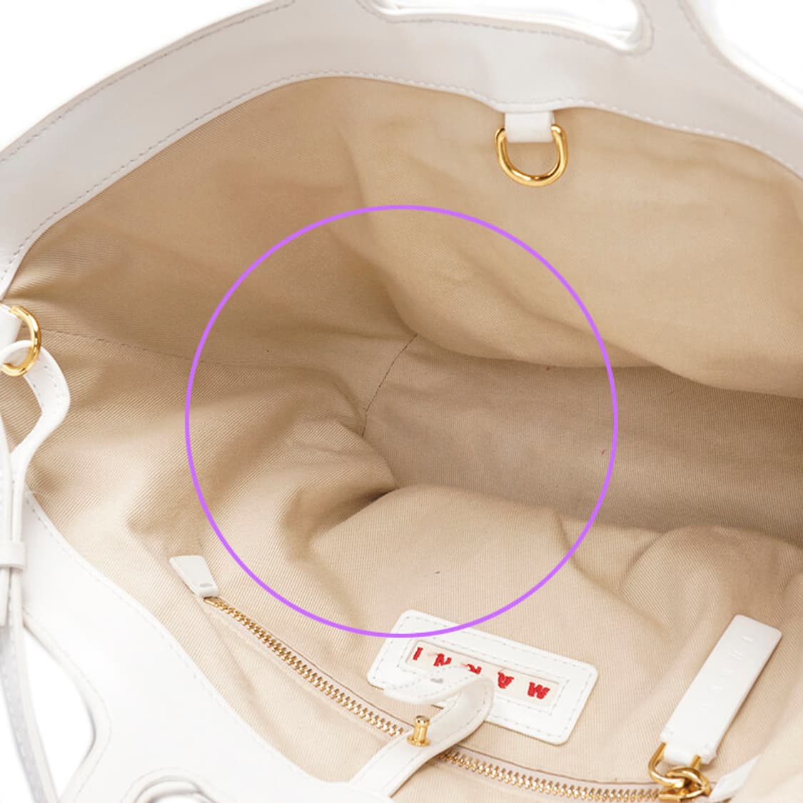 (중고) 마르니 화이트 베이지 라피아 트로피칼 스몰 토트백 상품이미지8