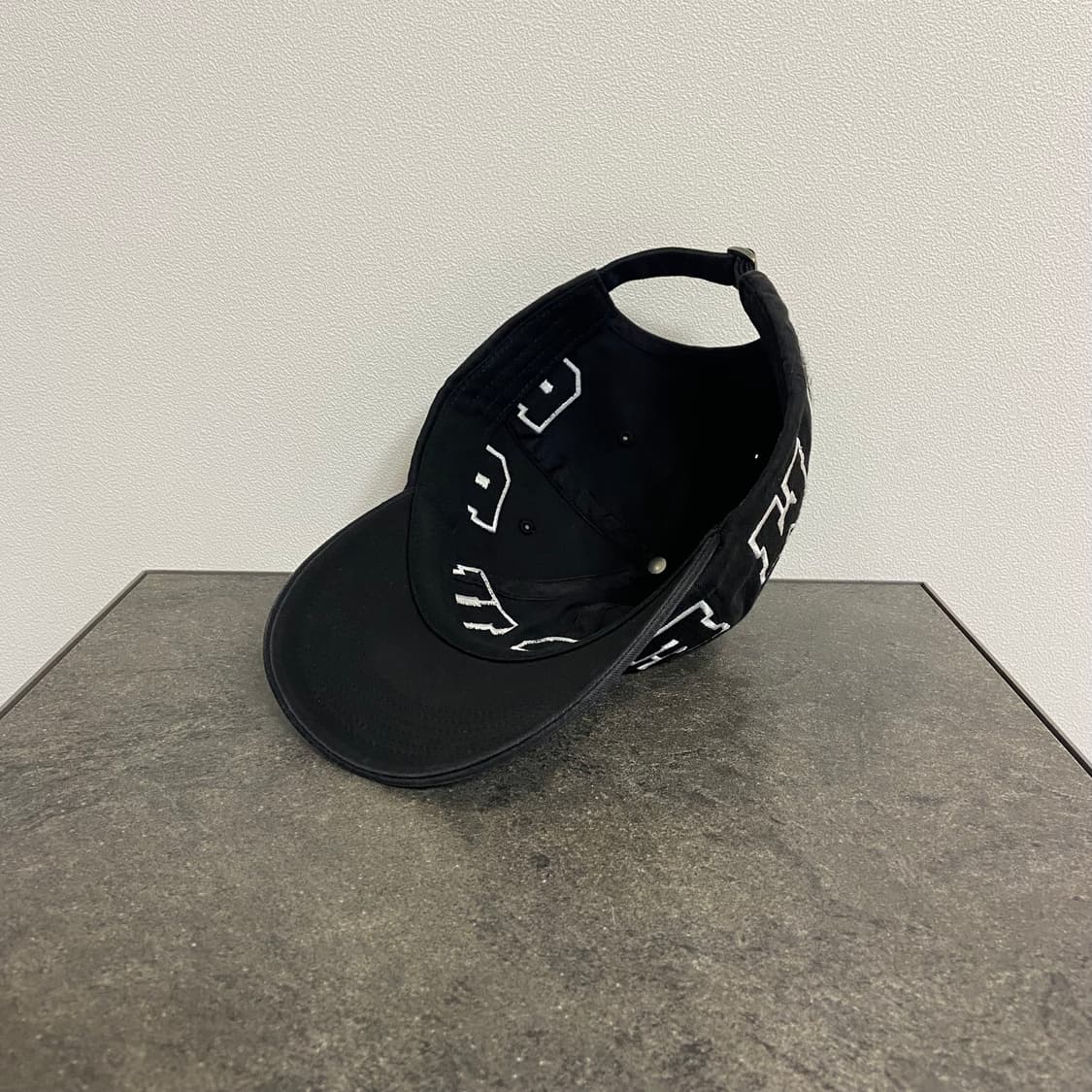 (OS) 슈프림 6패널 볼캡 모자 로고 워시드 블랙 상품이미지6