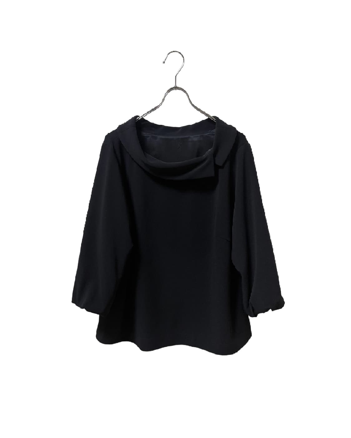 Black Cowl Neck Blouse 상품이미지1