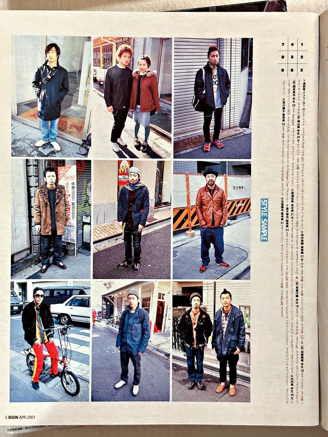 분 매거진 2001년 4월호 (패션잡지 일본잡지 옛날잡지) 상품이미지2