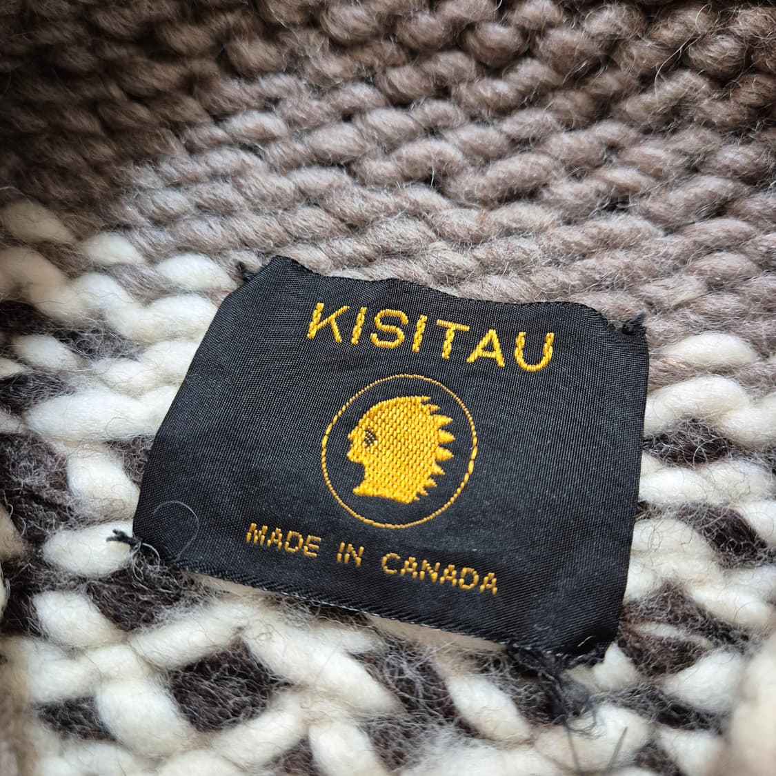 KISITAU 사슴 패턴 캐나다 코위찬 M 상품이미지6