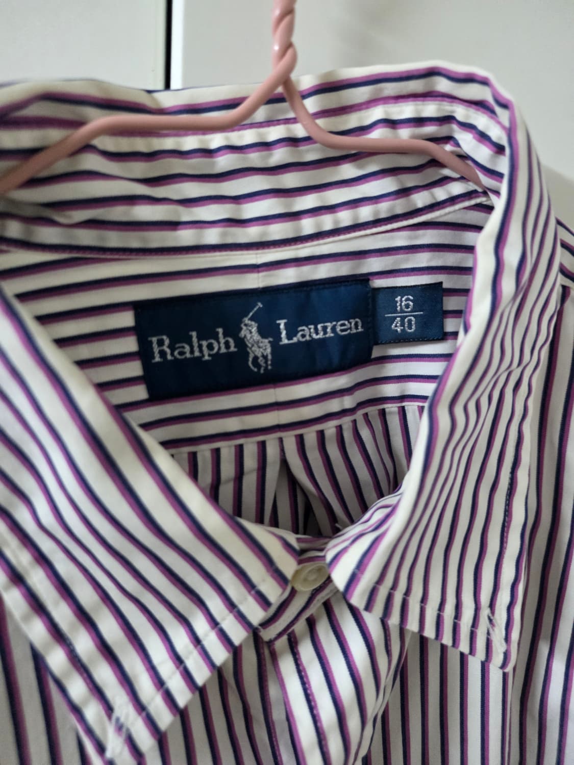 폴로 스트라이프 셔츠 퍼플 16 40 상품이미지3