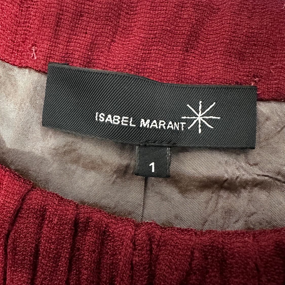 Isabel Marant 이자벨마랑 와인 7부 블라우스 1 (클래식) 상품이미지4