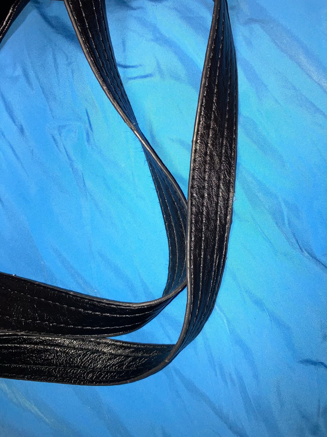 블랙 레더 숄더백 Black Leather Shoulder Bag 상품이미지4