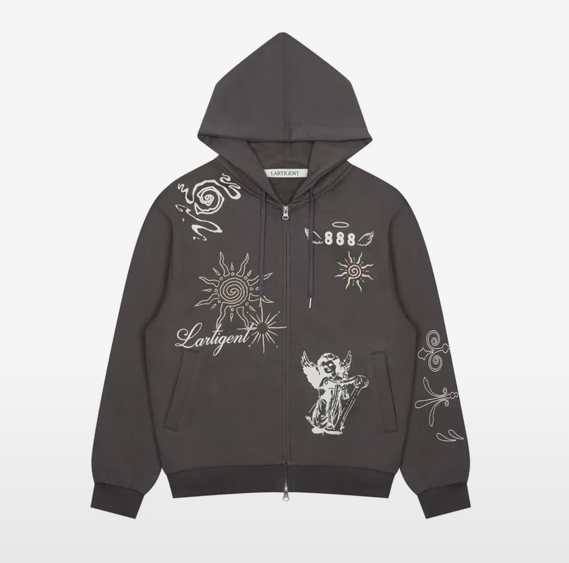 라티젠 L19 ANGEL HOOD ZIP-UP(CHARCOAL) 상품이미지1