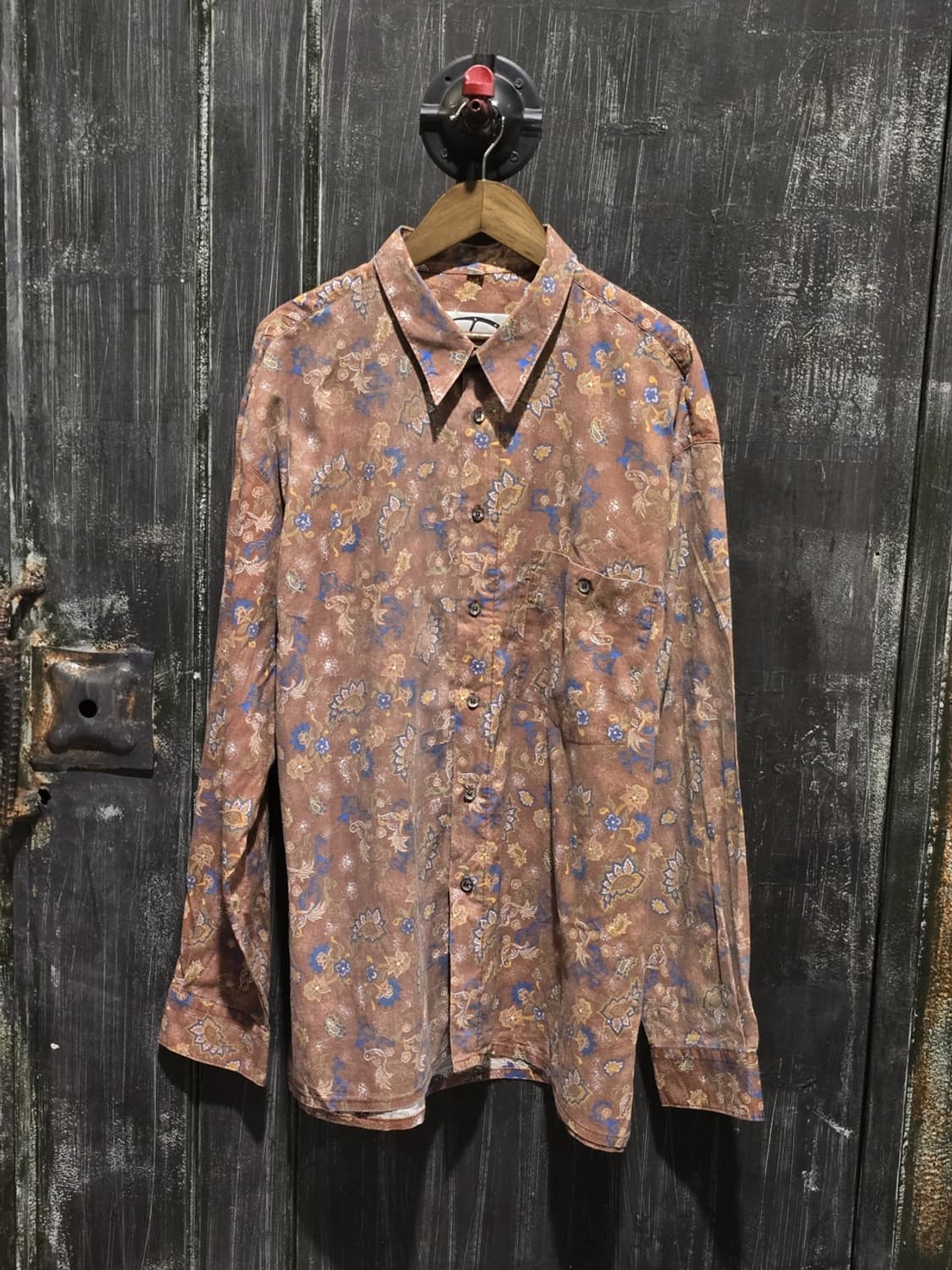 90s Donalley Floral Pattern Shirt 상품이미지1