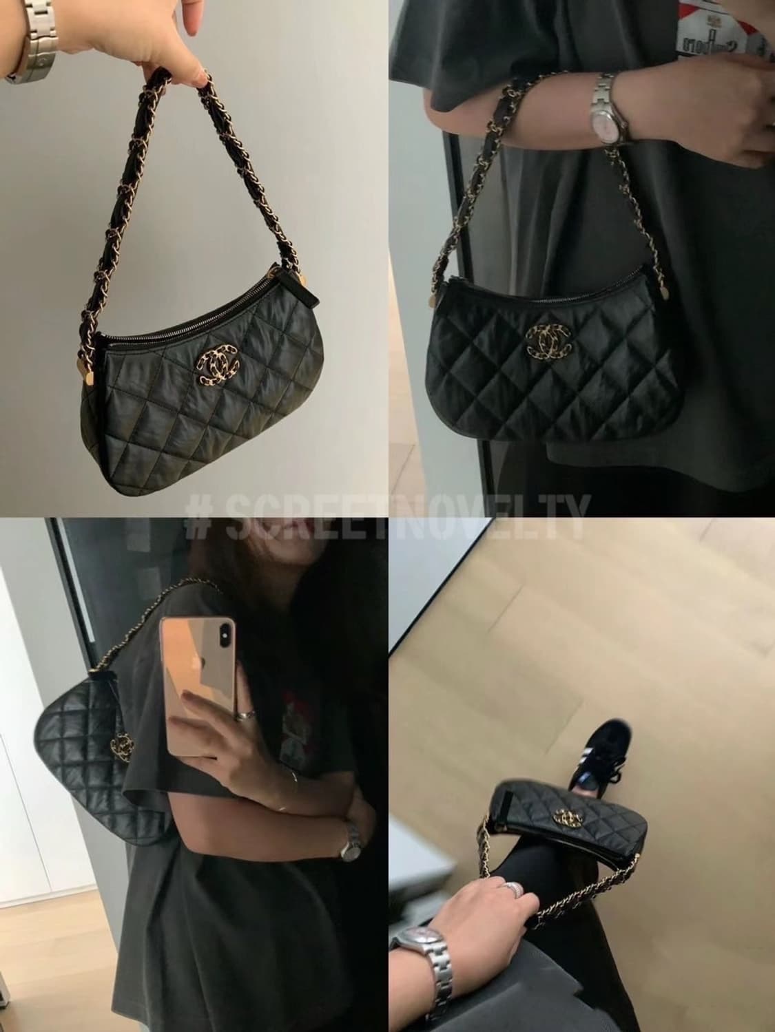 샤넬뷰티 램스킨 골드체인 호보백 퀄팅 숄더백 VIP 상품이미지10