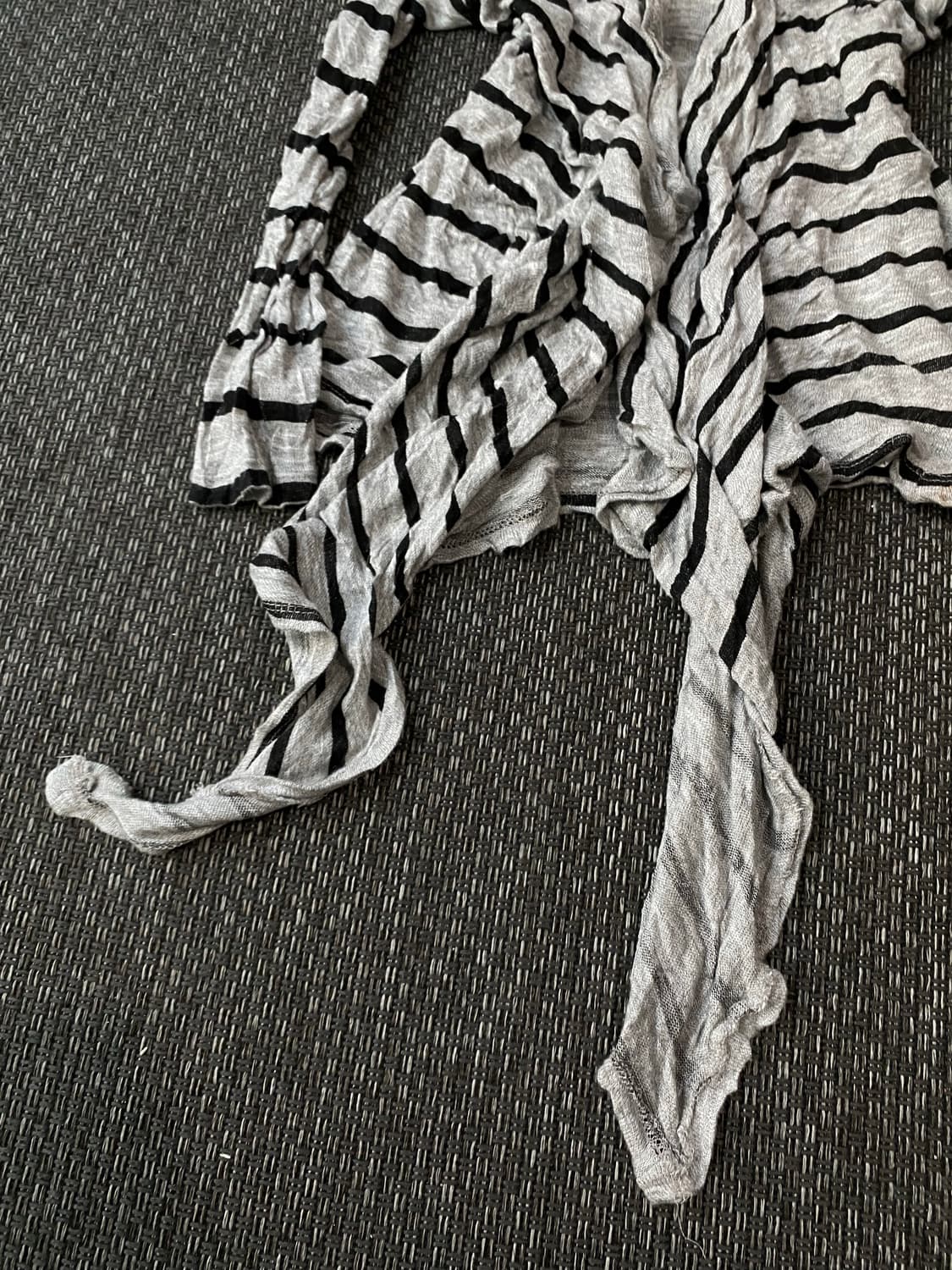[ZARA] 2000s Stripe Unbalanced Cardigan 상품이미지5