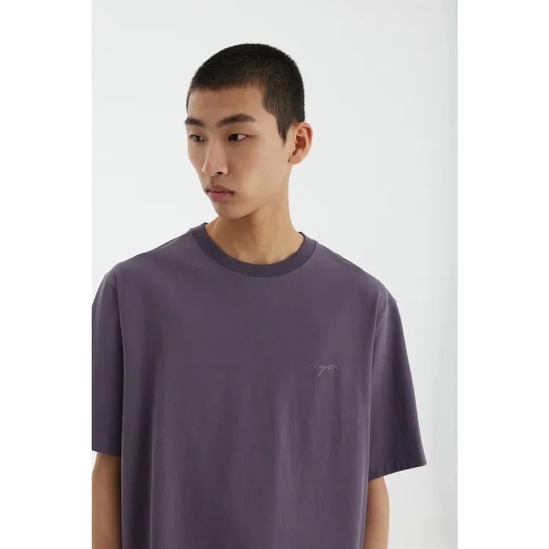 유스 로고 반팔 티셔츠 네이비 상품이미지2