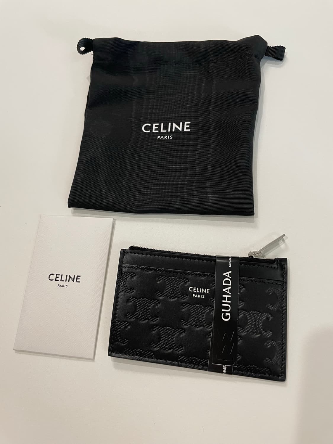 셀린느 트리오페 지퍼 카드지갑 블랙 새상품 판매 상품이미지3